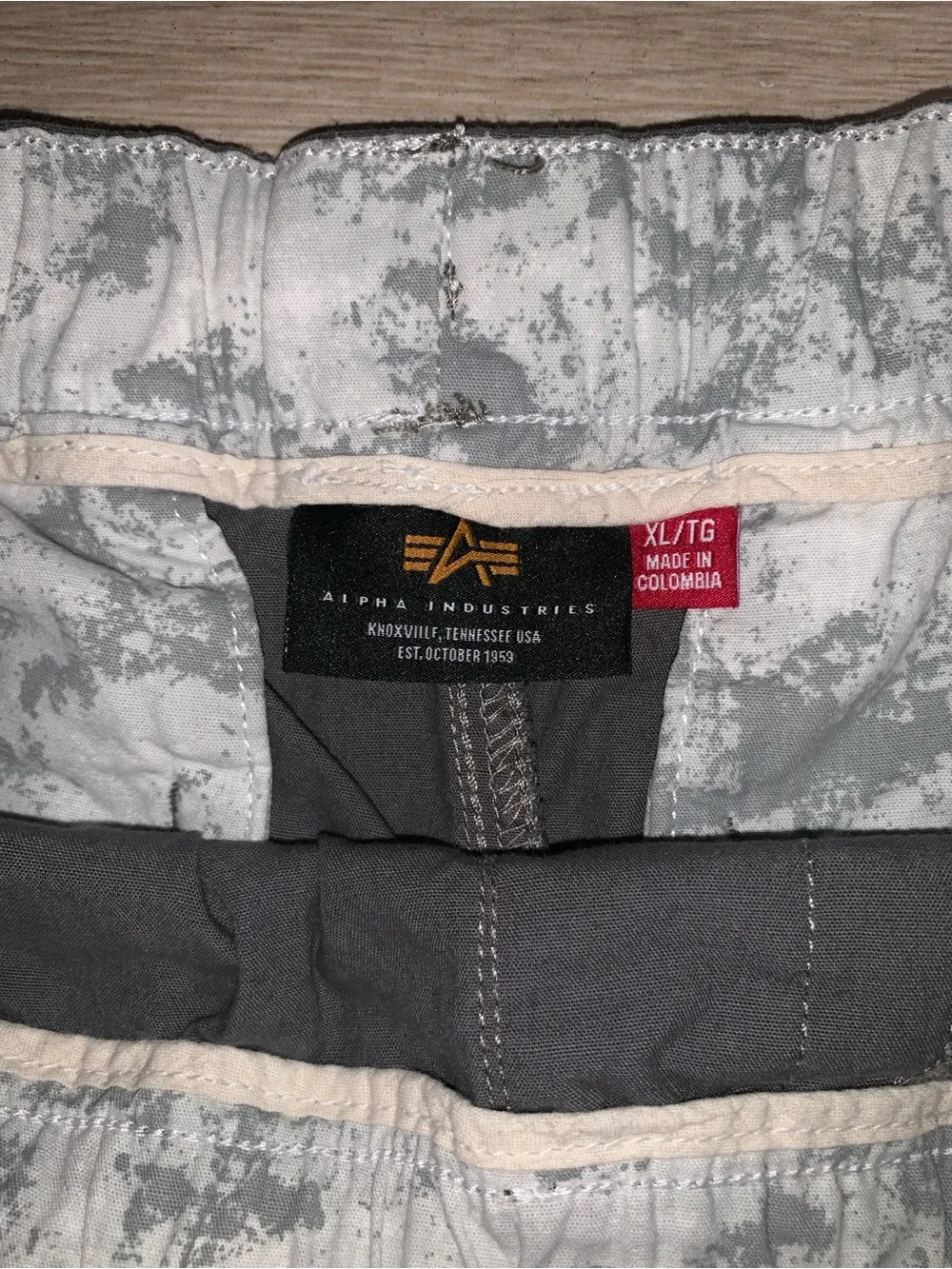 Alpha Industries Deck Cotton Shorts Aircraft Gray Size: X-Large